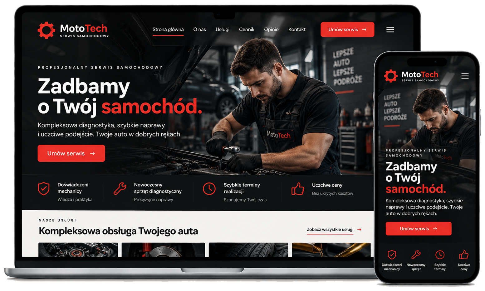 Podgląd projektu MotoTech
