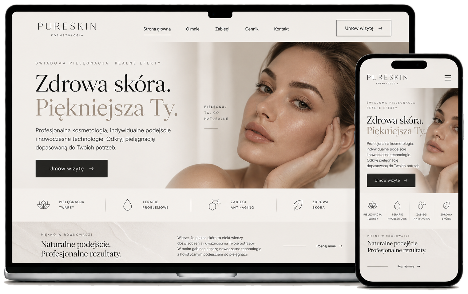 Podgląd projektu PureSkin